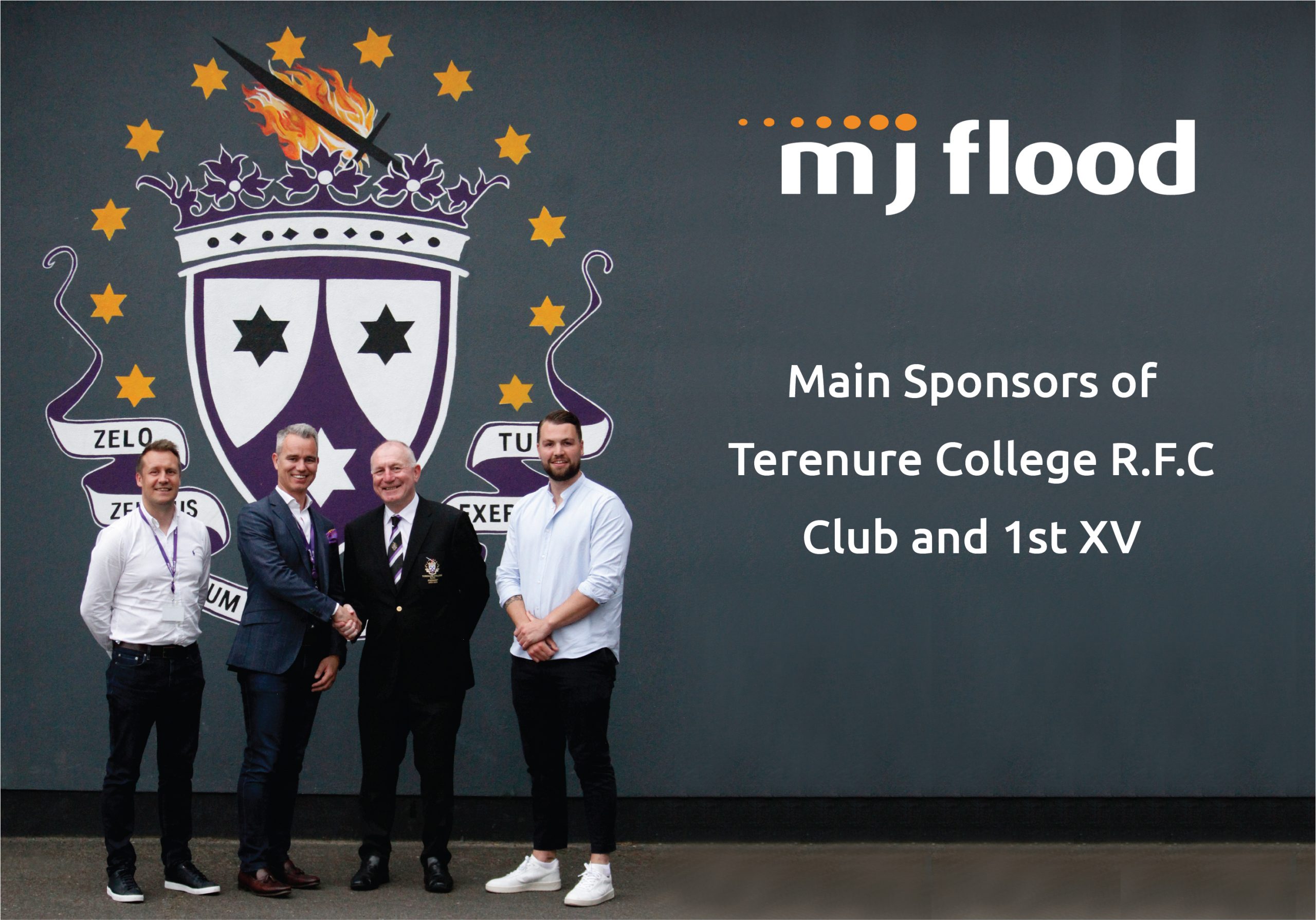 MJ Flood Announces New Sponsorship Deal with Terenure College RFC